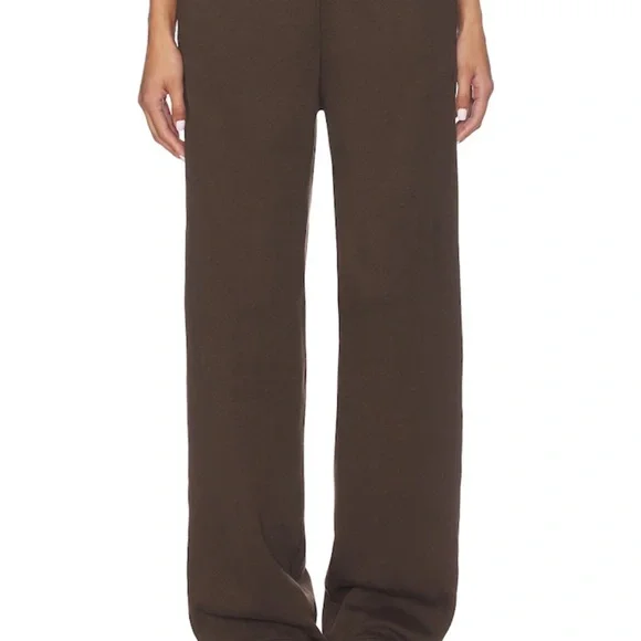 NWT Skims Fleece Classic Straight Leg Pants! Size 2X Dark Sepia! - Picture 6 of 6